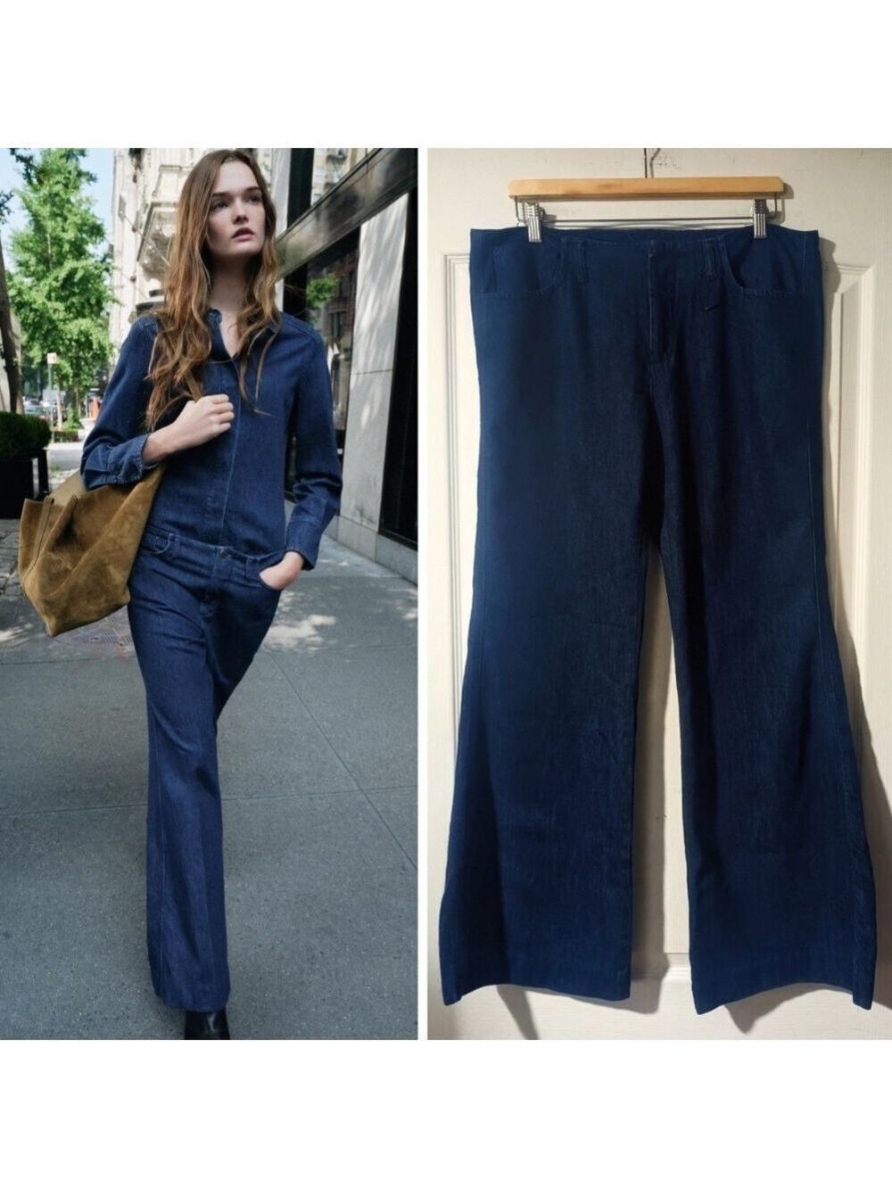 New! Zara | ZW Collection Bootcut Mid-waist Jeans In Blue
